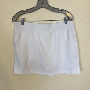Pebble Beach Womens White Skort Large Golf Pockets